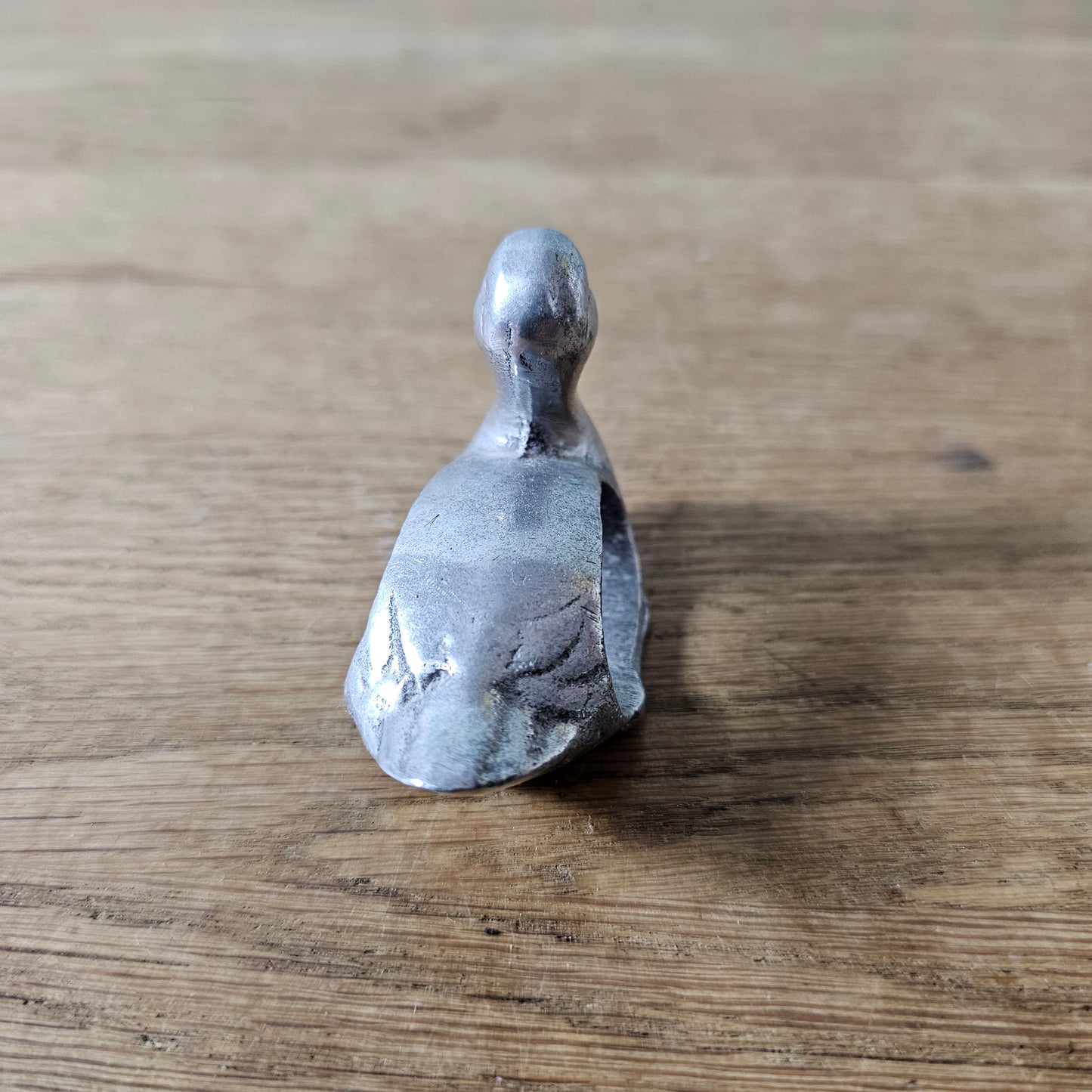 1960s/70s cast aluminium duck napkin ring
