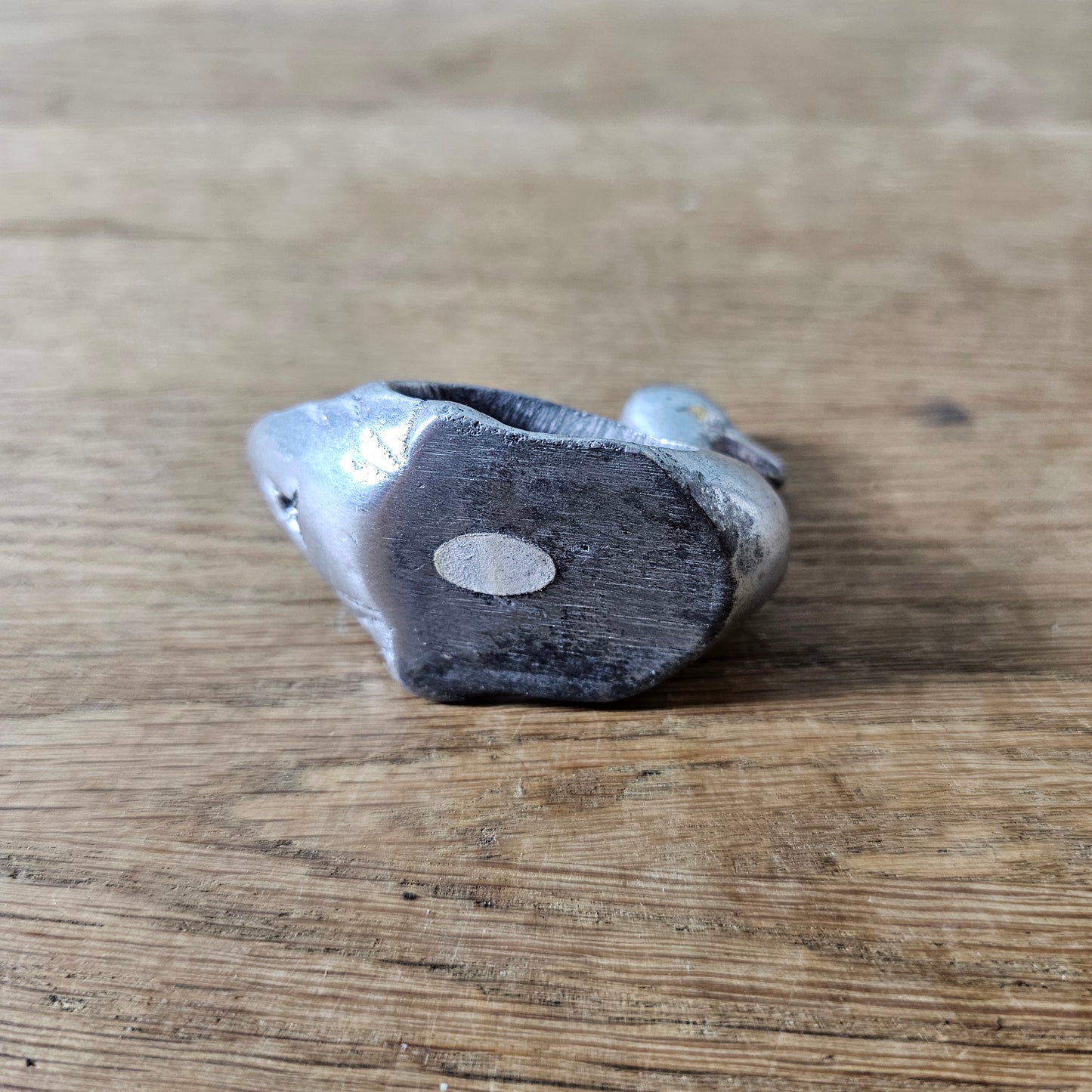 1960s/70s cast aluminium duck napkin ring