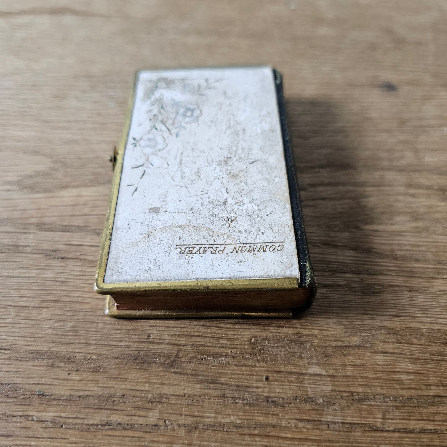 c.1900s Oxford Miniature Book of Common Prayer with brass protective edging