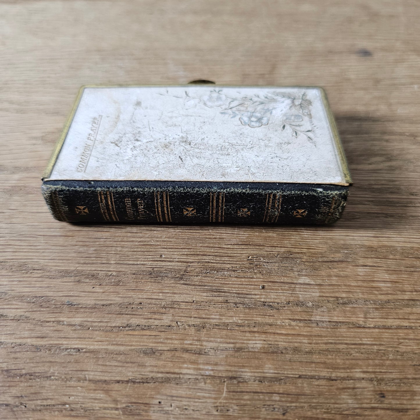 c.1900s Oxford Miniature Book of Common Prayer with brass protective edging