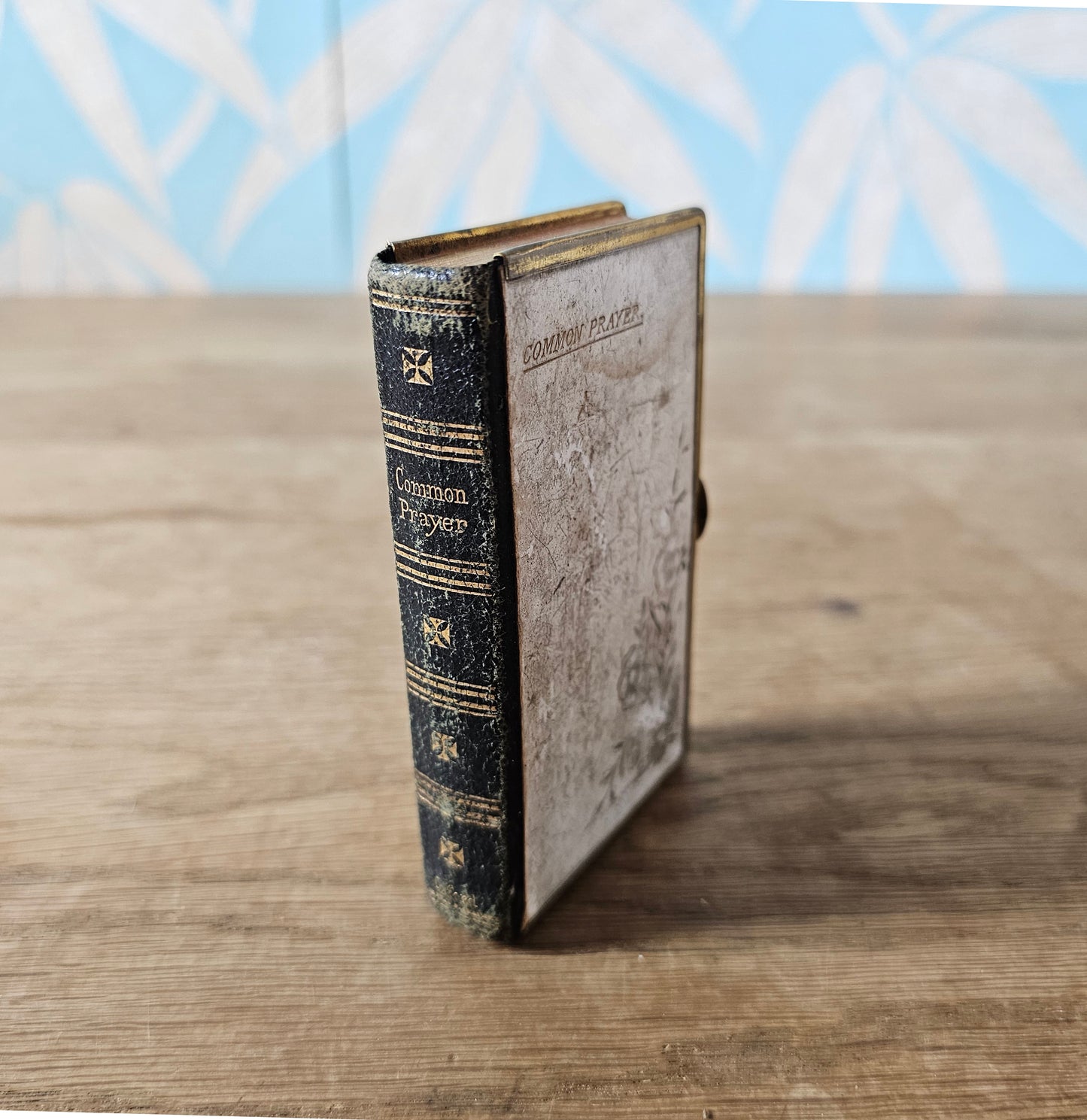 c.1900s Oxford Miniature Book of Common Prayer with brass protective edging