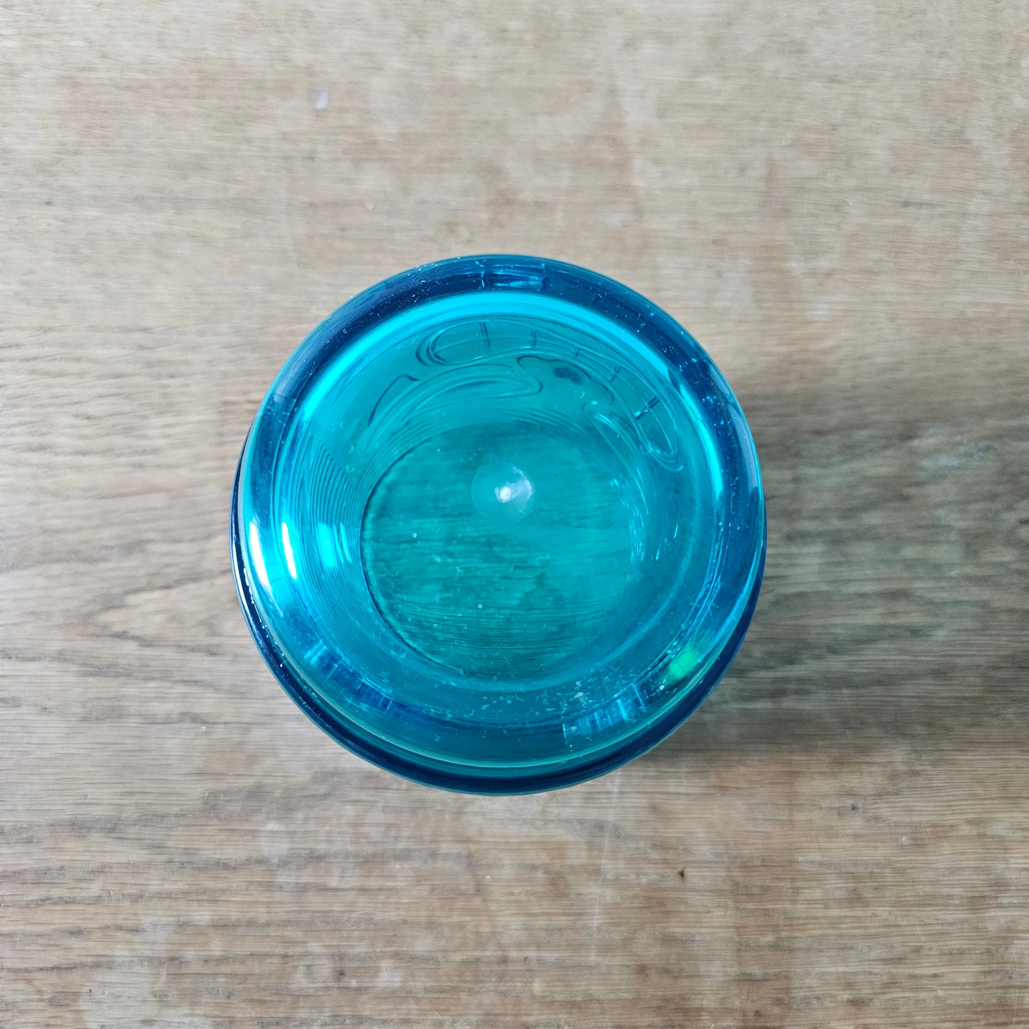 Teal Tiki cocktail pitcher and 4-tumbler drink set