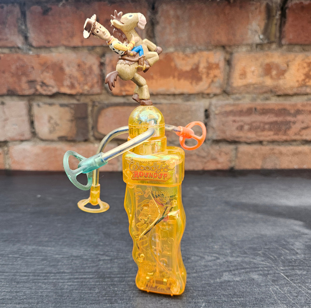 Vintage Disney Pixar Toy Story Woody's Roundup Woody & Bullseye SRM light spinner