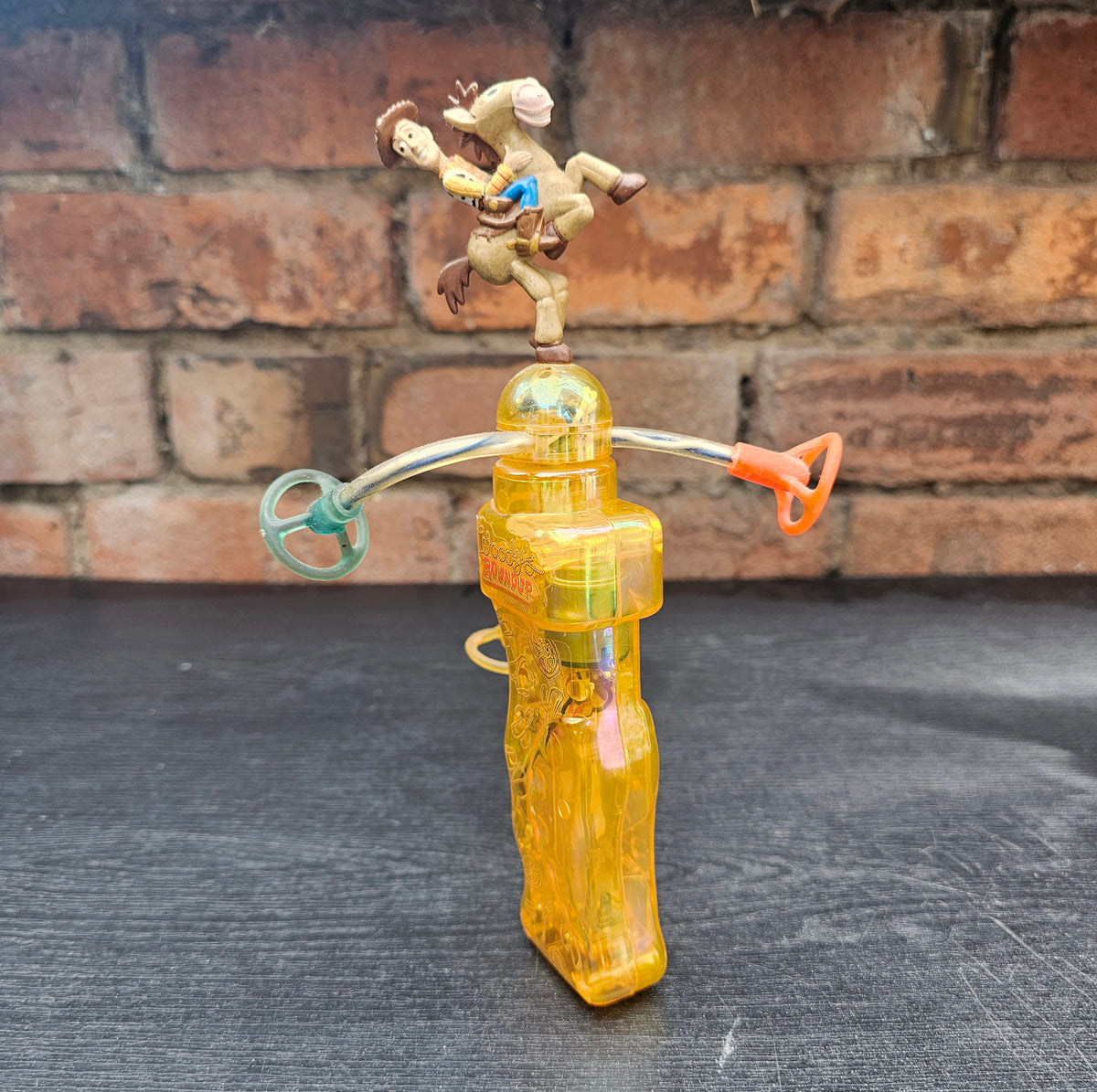Vintage Disney Pixar Toy Story Woody's Roundup Woody & Bullseye SRM light spinner
