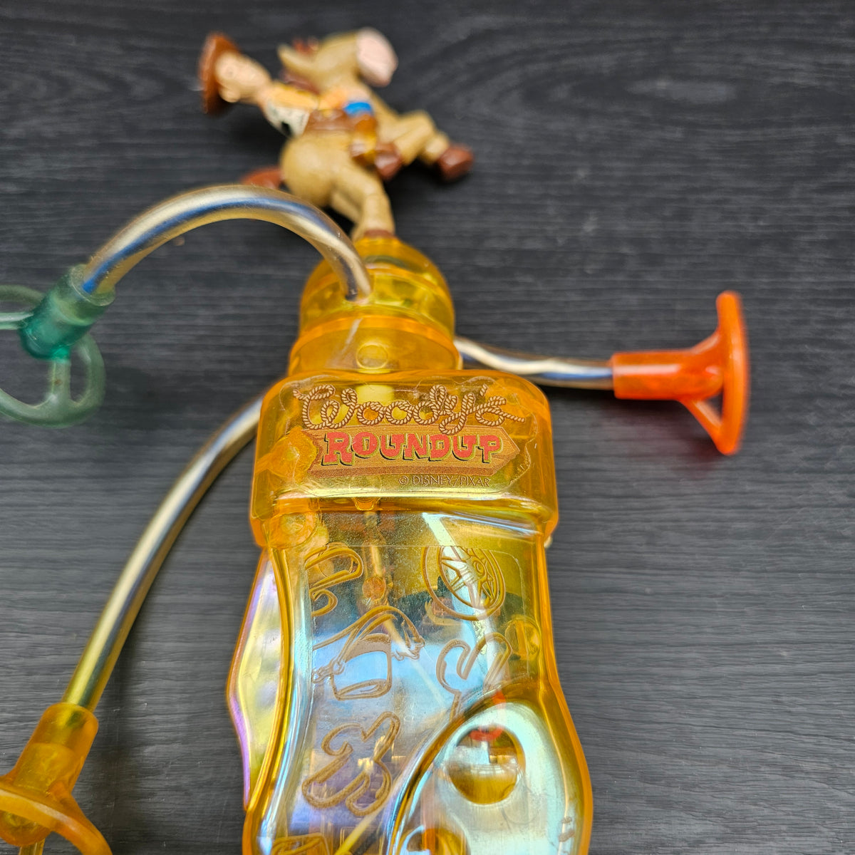 Vintage Disney Pixar Toy Story Woody's Roundup Woody & Bullseye SRM light spinner