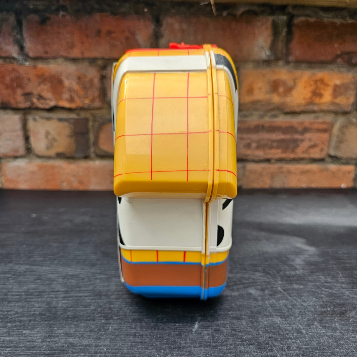 2010 Disney Pixar Toy Story 3 Sheriff Woody moulded character lunch box, unused