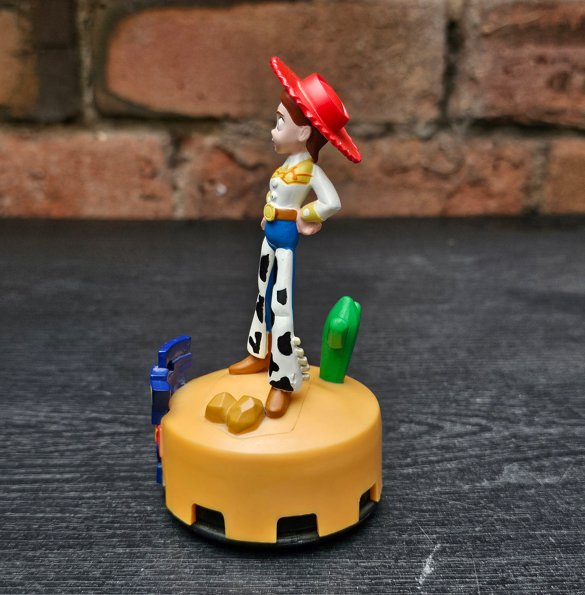 Pair of 1999 Disney Pixar Toy Story 2 Woody & Jessie car air freshener figures