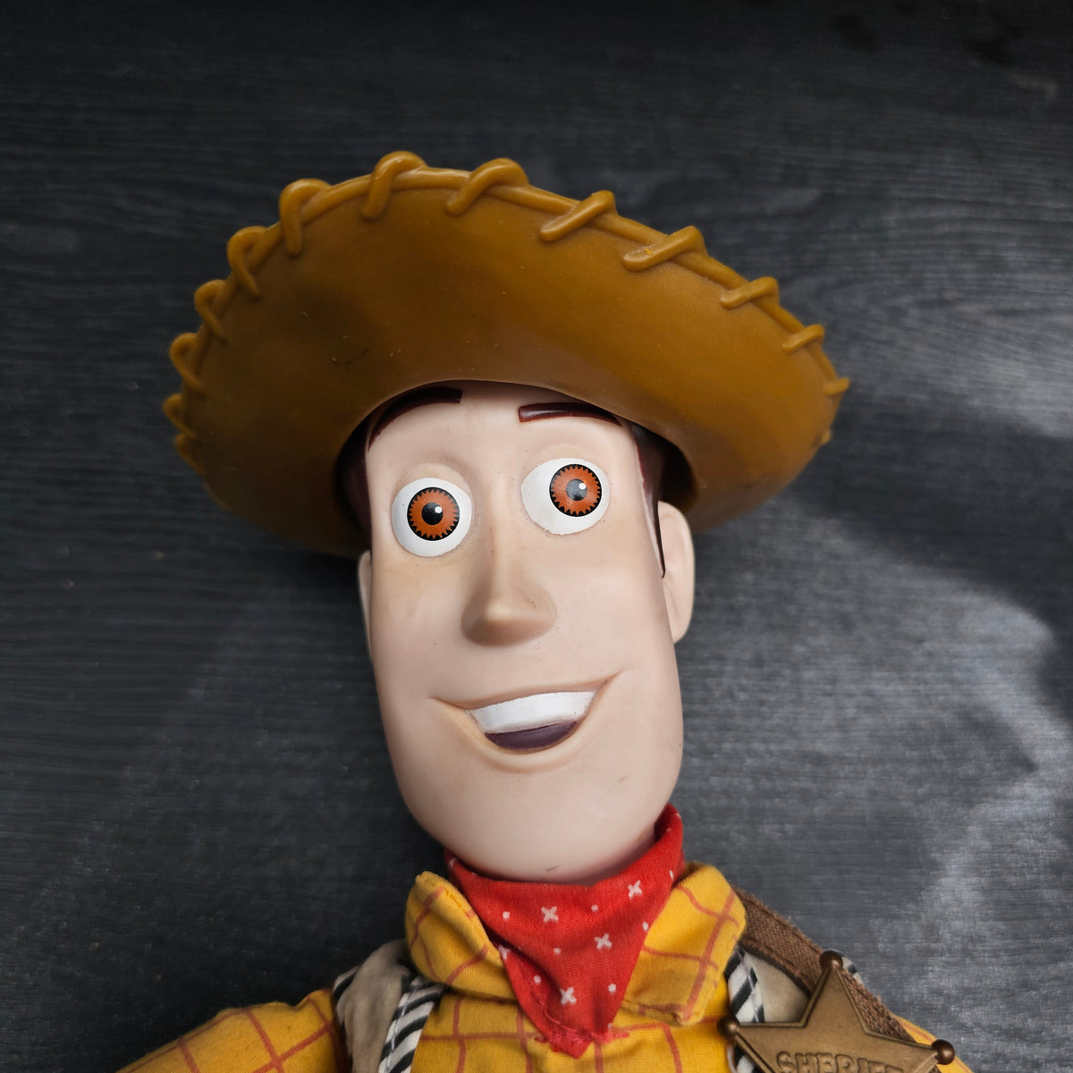 1999 Mattel Disney Pixar Toy Story 2 Strummin’ Singin’ Woody with Guitar