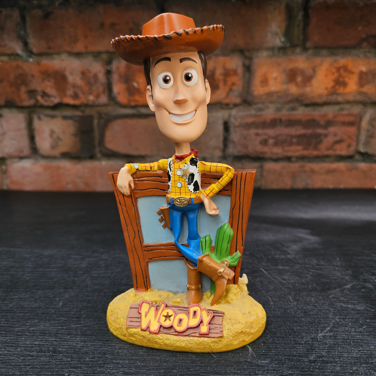 circa. 2001 Disney Pixar Toy Story Woody Bobble Dobbles bobblehead figurine