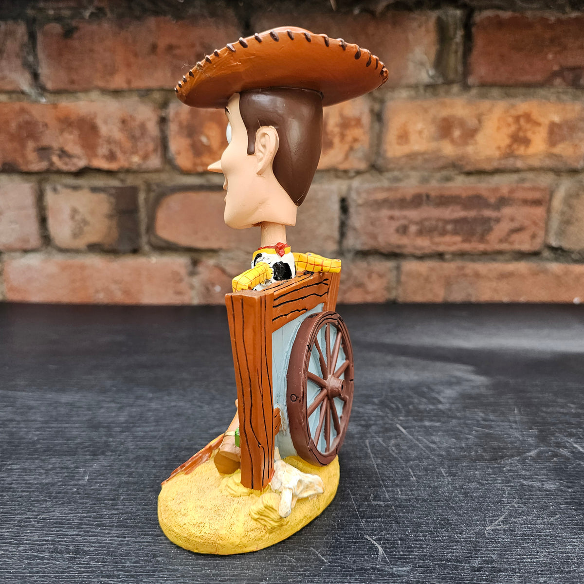 circa. 2001 Disney Pixar Toy Story Woody Bobble Dobbles bobblehead figurine