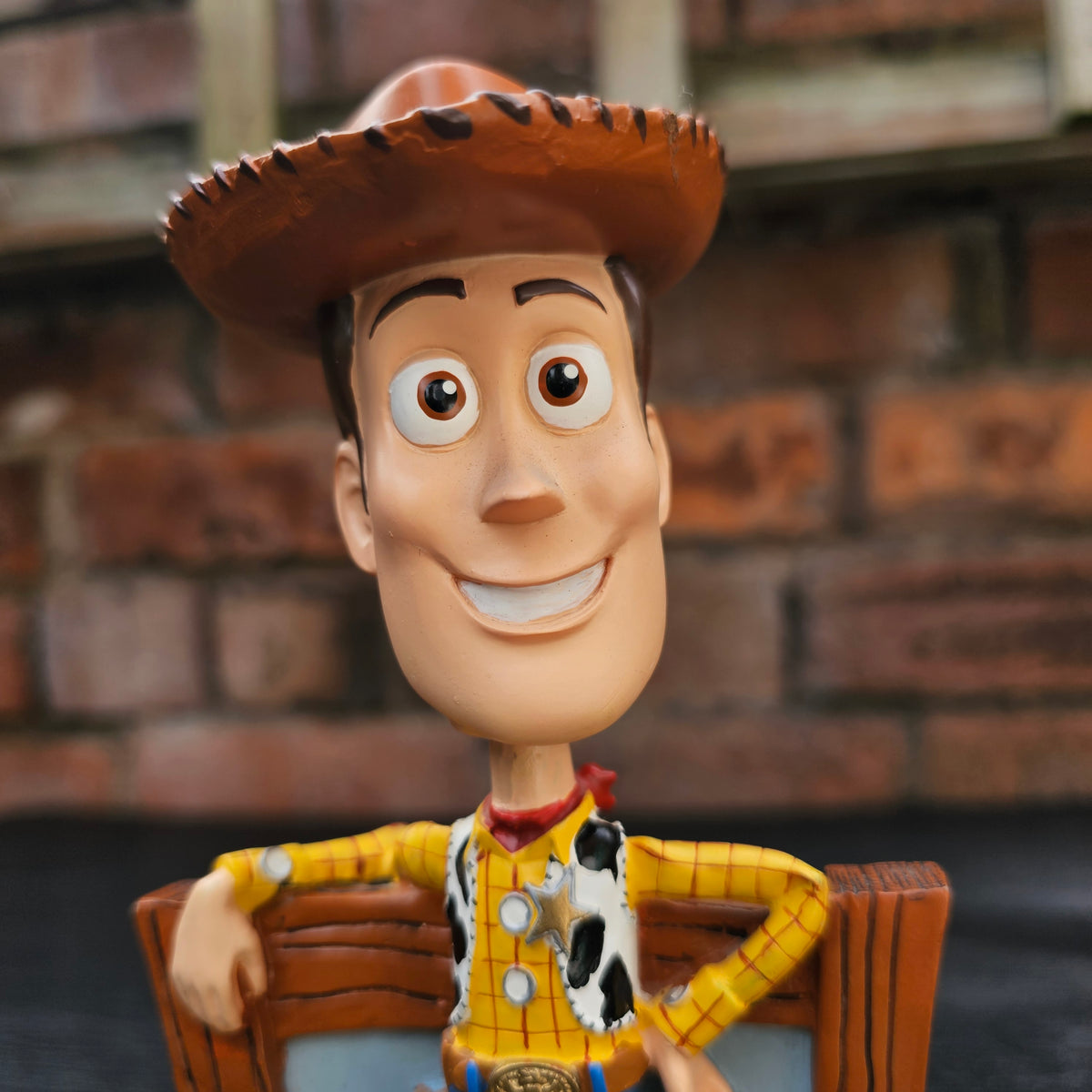 circa. 2001 Disney Pixar Toy Story Woody Bobble Dobbles bobblehead figurine