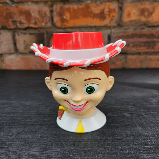 Early 2000s Disney On Ice Toy Story Jessie flip-top character mug