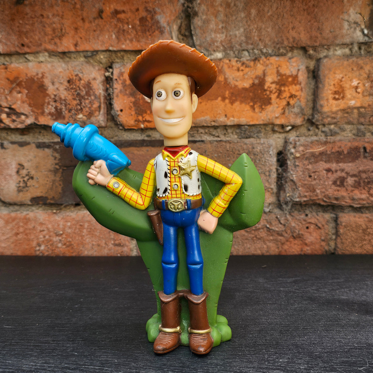 1999 Thinkway Toys Disney Pixar Toy Story 2 Woody cactus water squirter