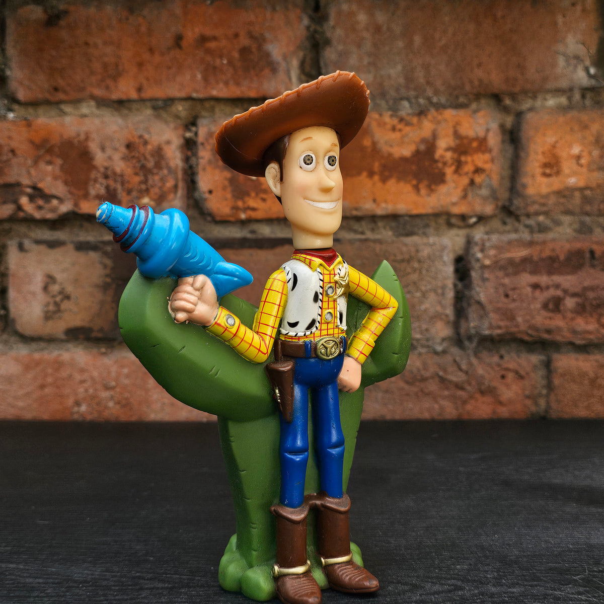 1999 Thinkway Toys Disney Pixar Toy Story 2 Woody cactus water squirter