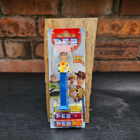 2019 sealed Disney Pixar Toy Story 4 Woody PEZ candy dispenser with refills