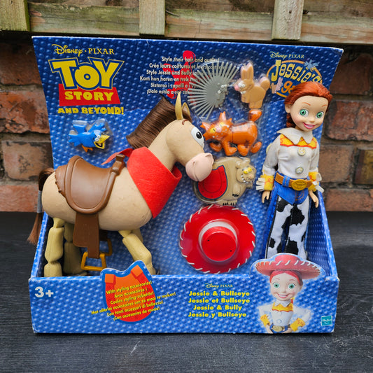 2002 boxed Hasbro Disney Pixar Toy Story and Beyond! Stylin' Jessie & Bullseye