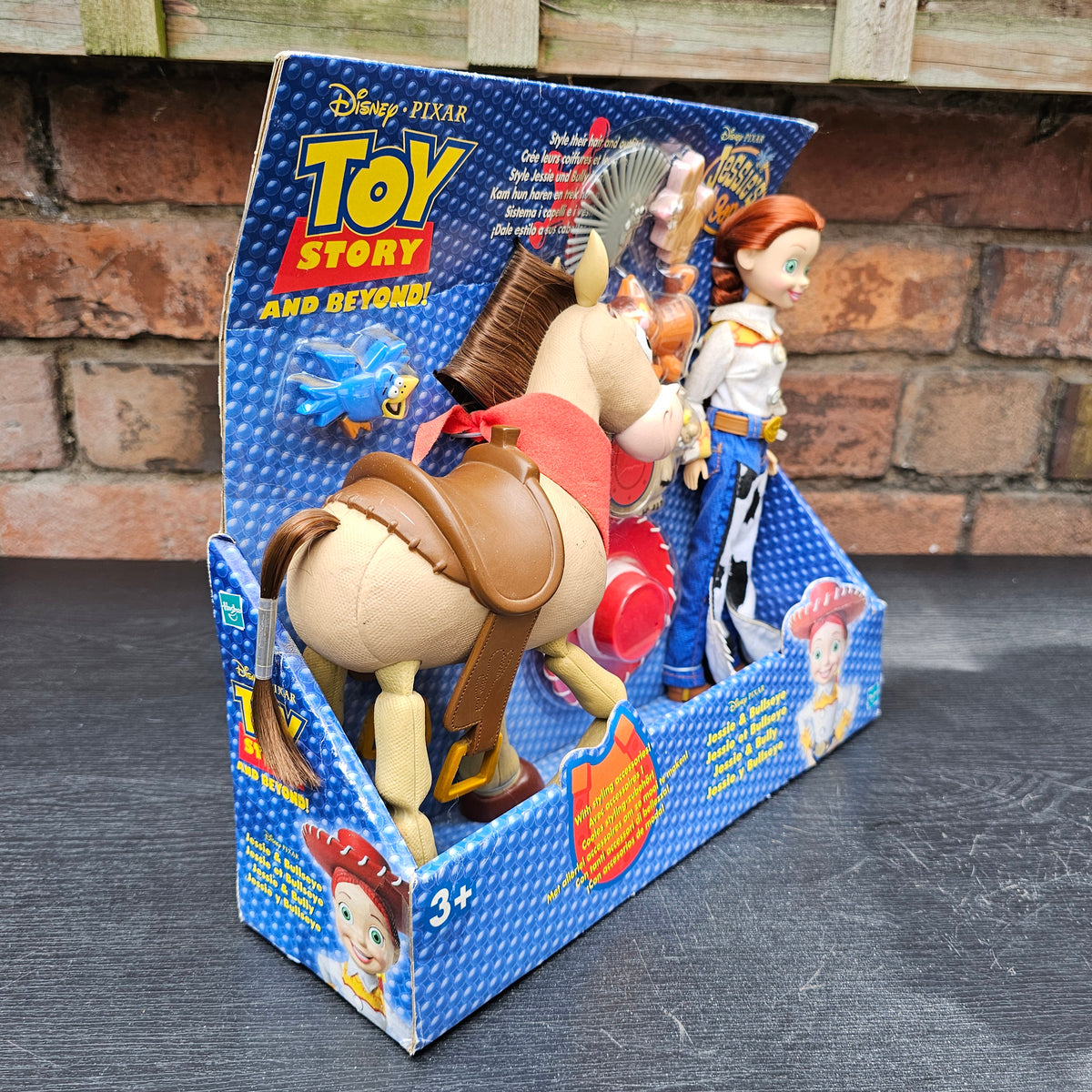 2002 boxed Hasbro Disney Pixar Toy Story and Beyond! Stylin' Jessie & Bullseye