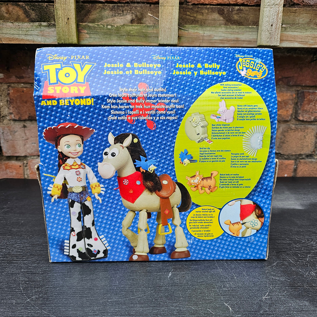 2002 boxed Hasbro Disney Pixar Toy Story and Beyond! Stylin' Jessie & Bullseye
