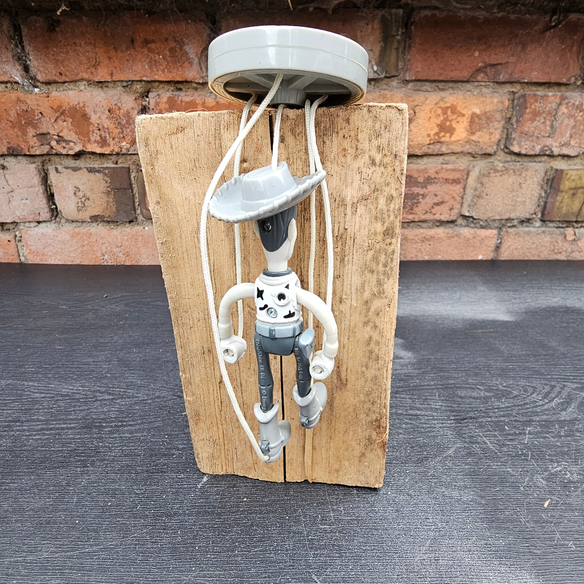 1999 McDonald's Disney Pixar Toy Story 2 monochrome Woody marionette Happy Meal toy