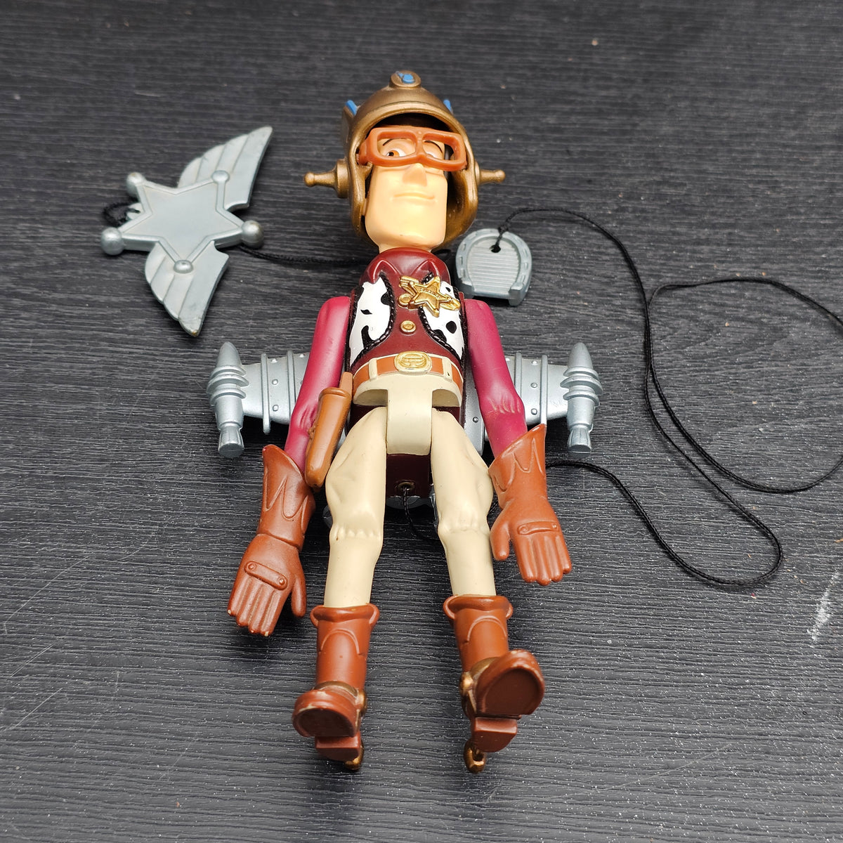 1998 Mattel Disney Pixar Toy Story "Soarin' Sheriff Woody" action figure