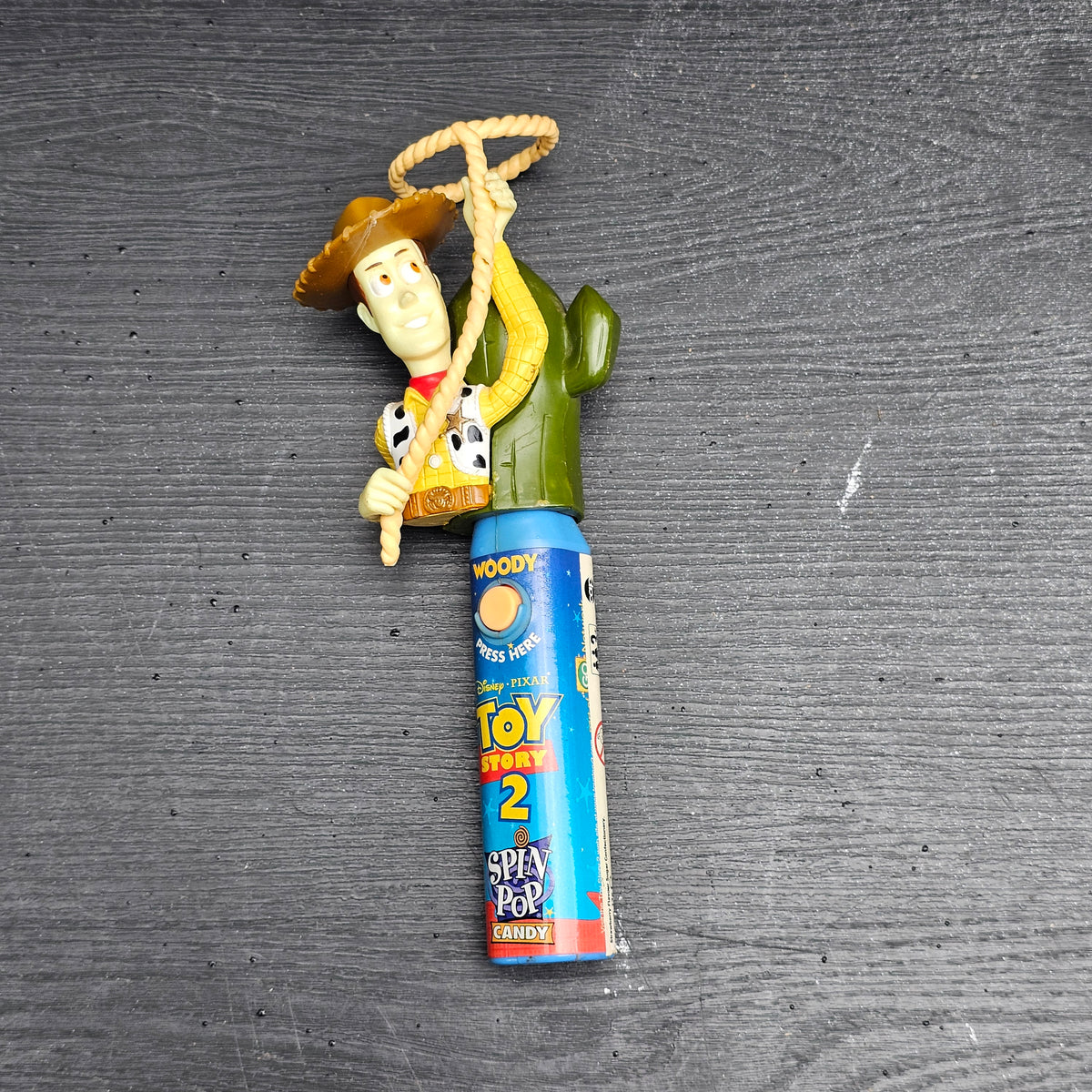1999 Disney Pixar Toy Story 2 Woody Spin Pop lollipop spinner