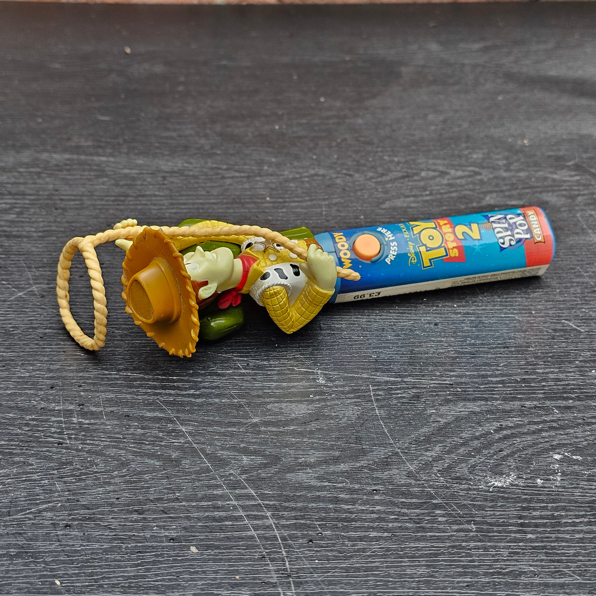 1999 Disney Pixar Toy Story 2 Woody Spin Pop lollipop spinner