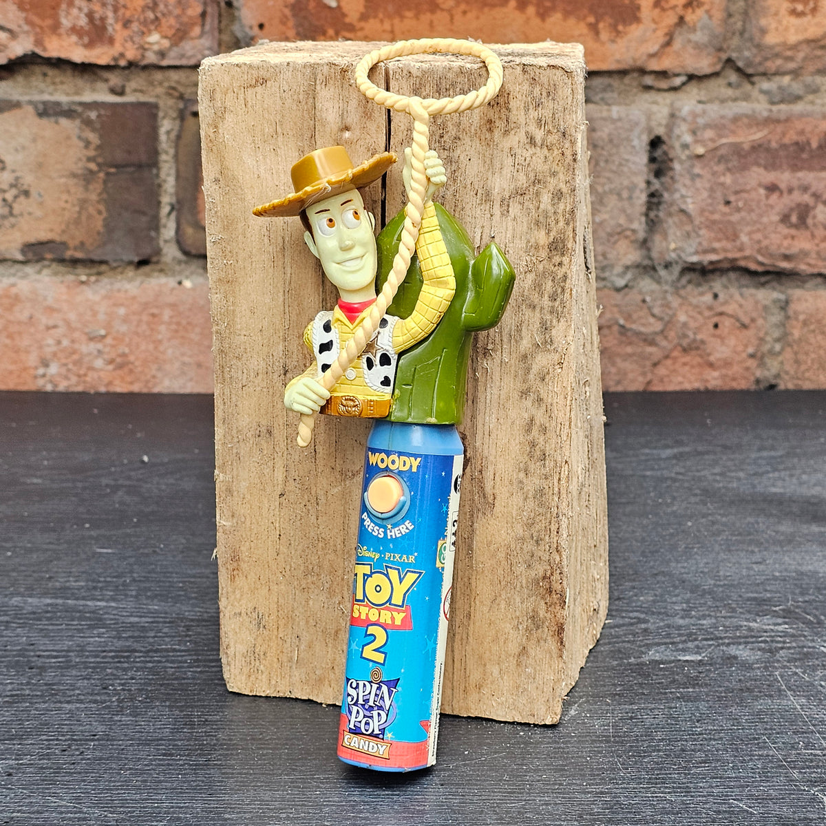 1999 Disney Pixar Toy Story 2 Woody Spin Pop lollipop spinner
