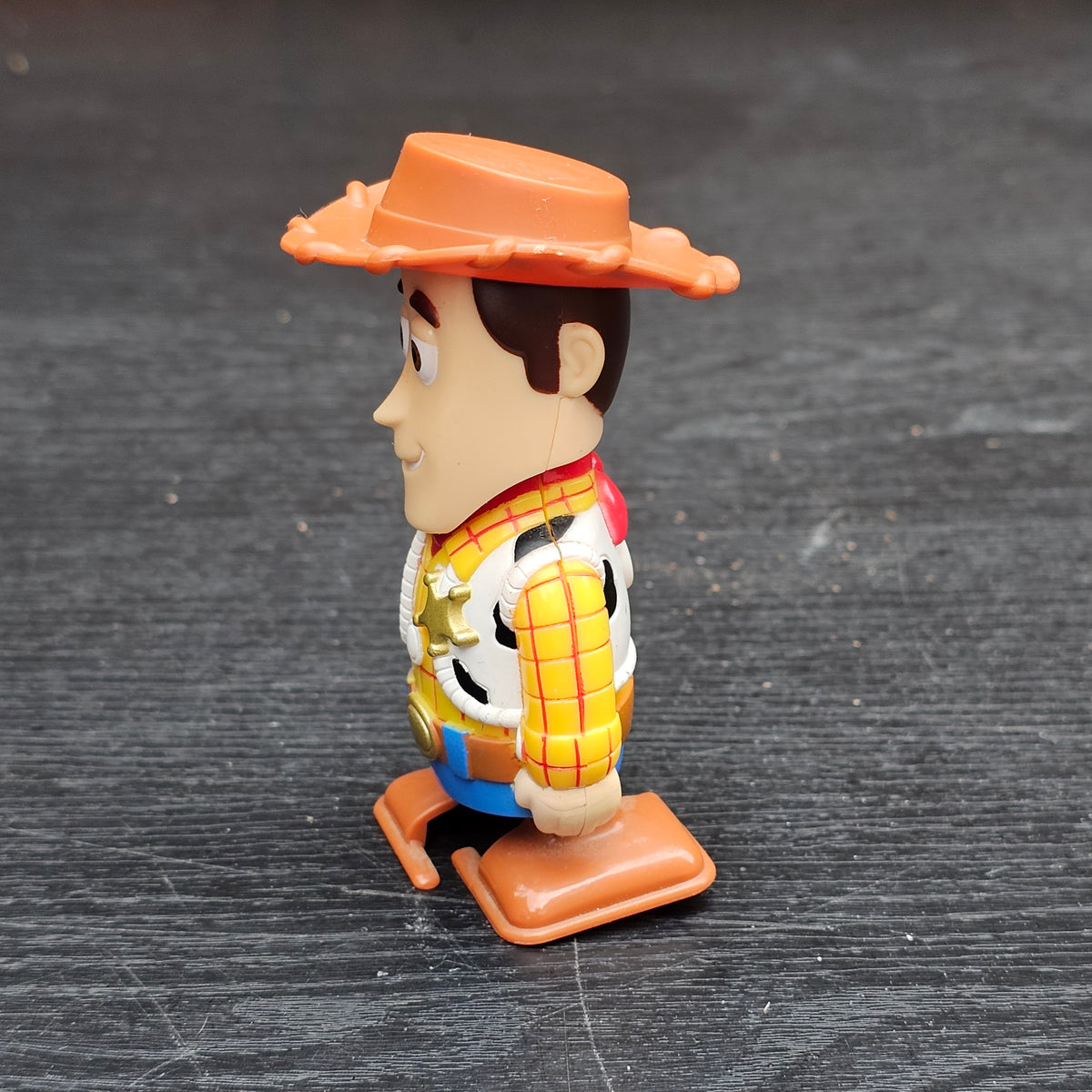 circa. 1999 Disney Pixar Toy Story Woody wind-up walking figure