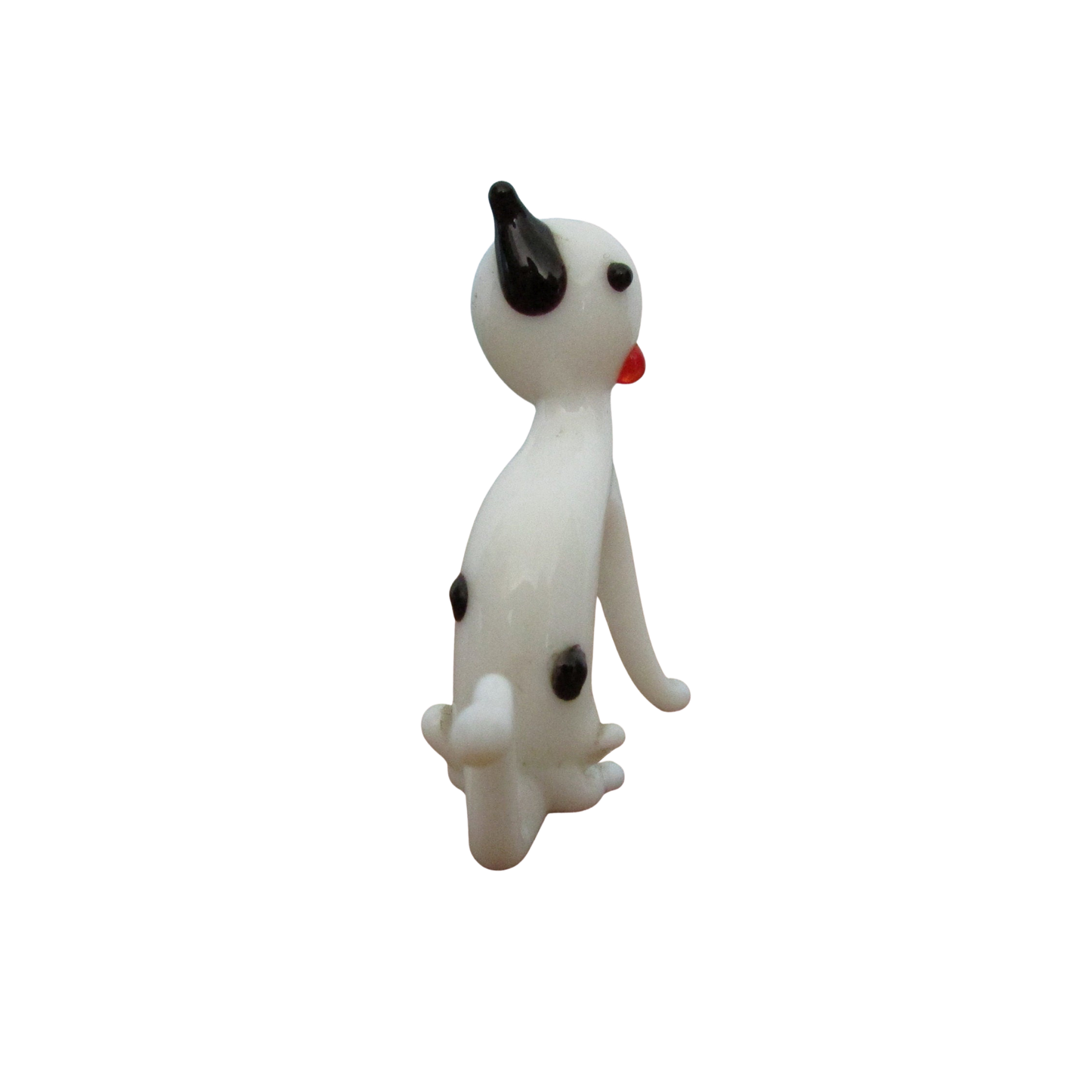Mid-century Murano-style blown glass cat ornament