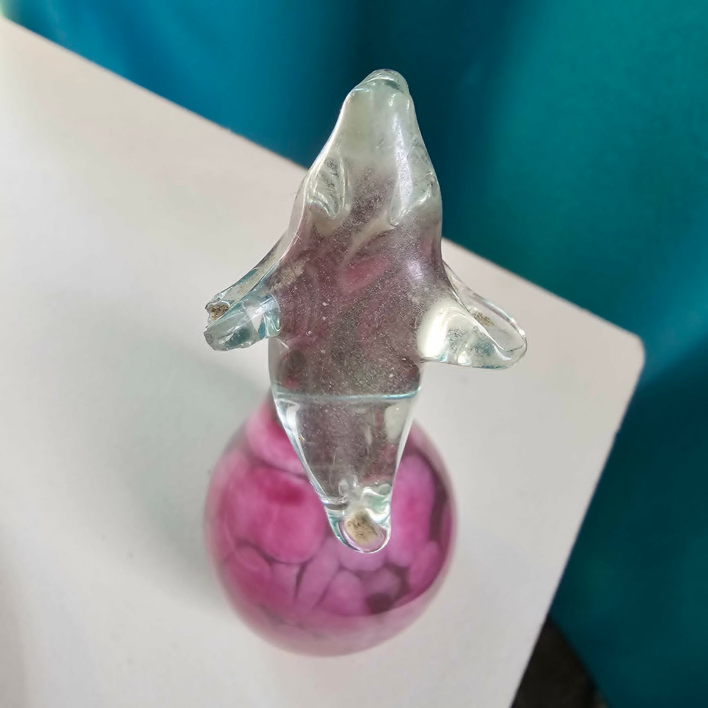 1970s Mtarfa Maltese art glass seahorse figurine