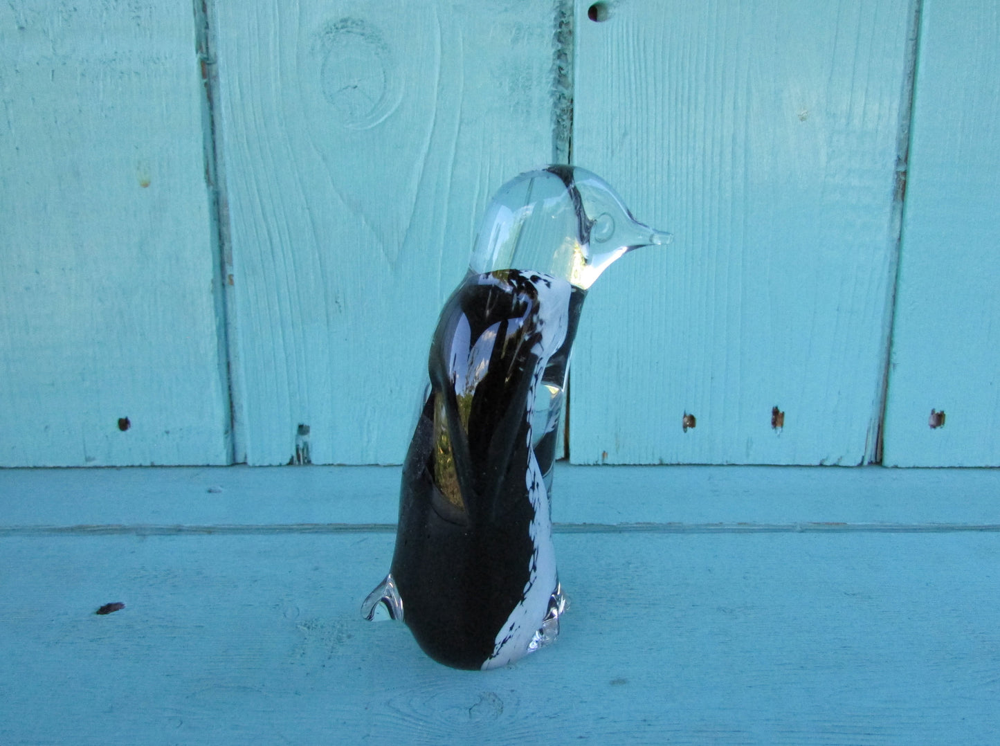 Collectable Höglund Art Glass, Sweden, penguin figurine