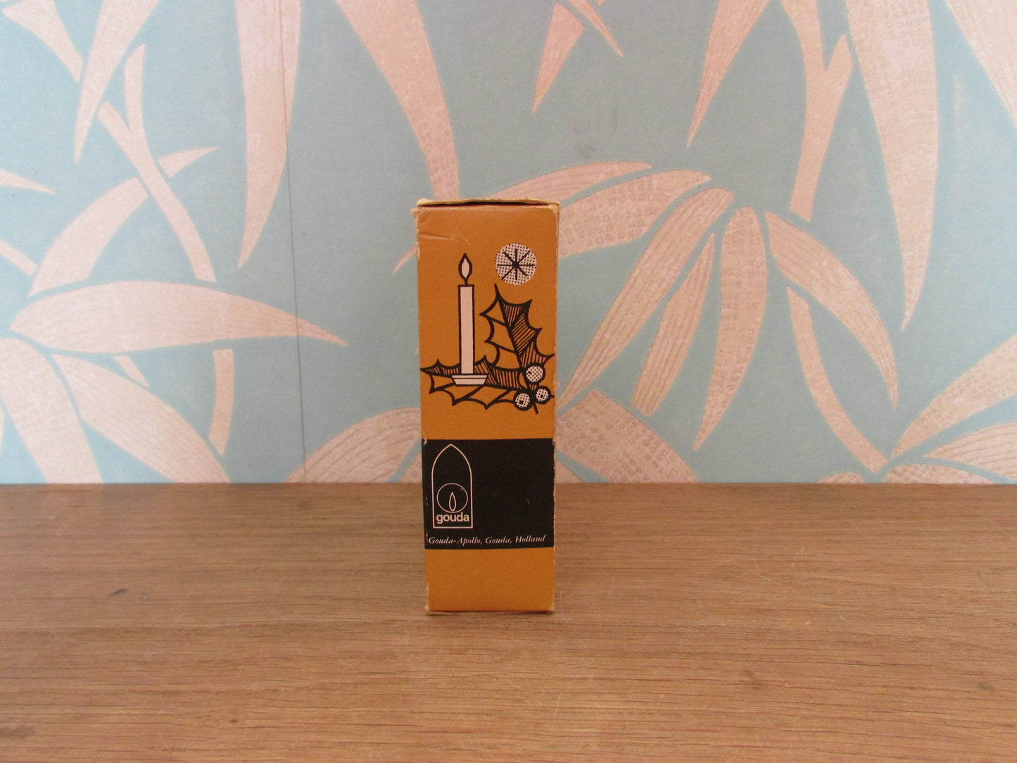 Box of 1960s/70s part-used Kristal Gouda Holland Christmas tree candles (16 in box)