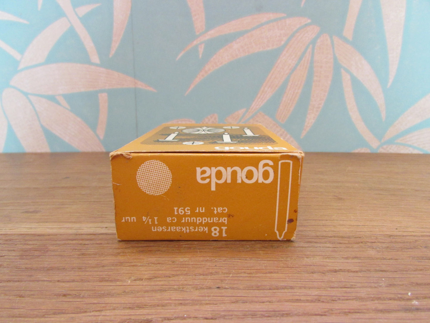 Box of 1960s/70s part-used Kristal Gouda Holland Christmas tree candles (16 in box)