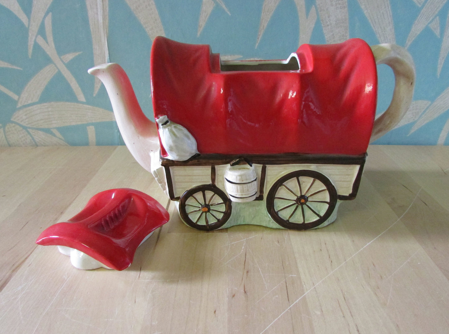 1940s/50s Washington Pottery Wagon Trail teaset