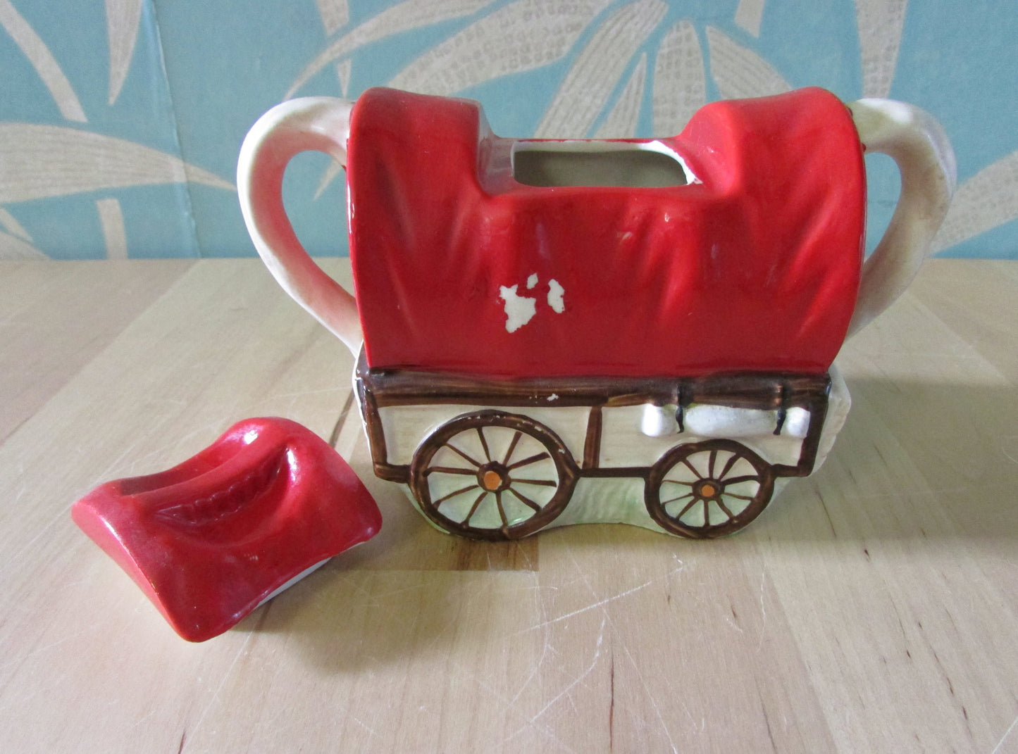 1940s/50s Washington Pottery Wagon Trail teaset