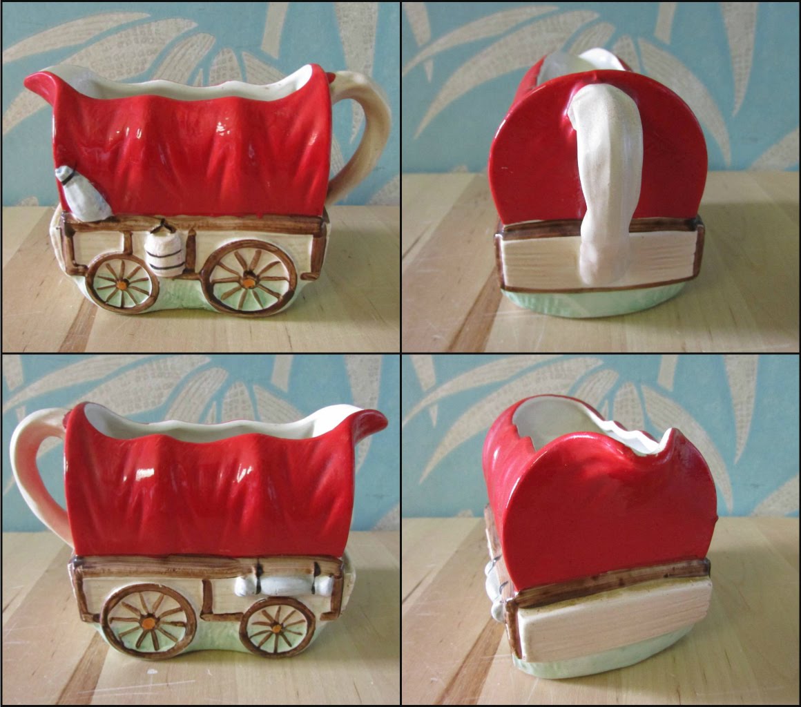 1940s/50s Washington Pottery Wagon Trail teaset