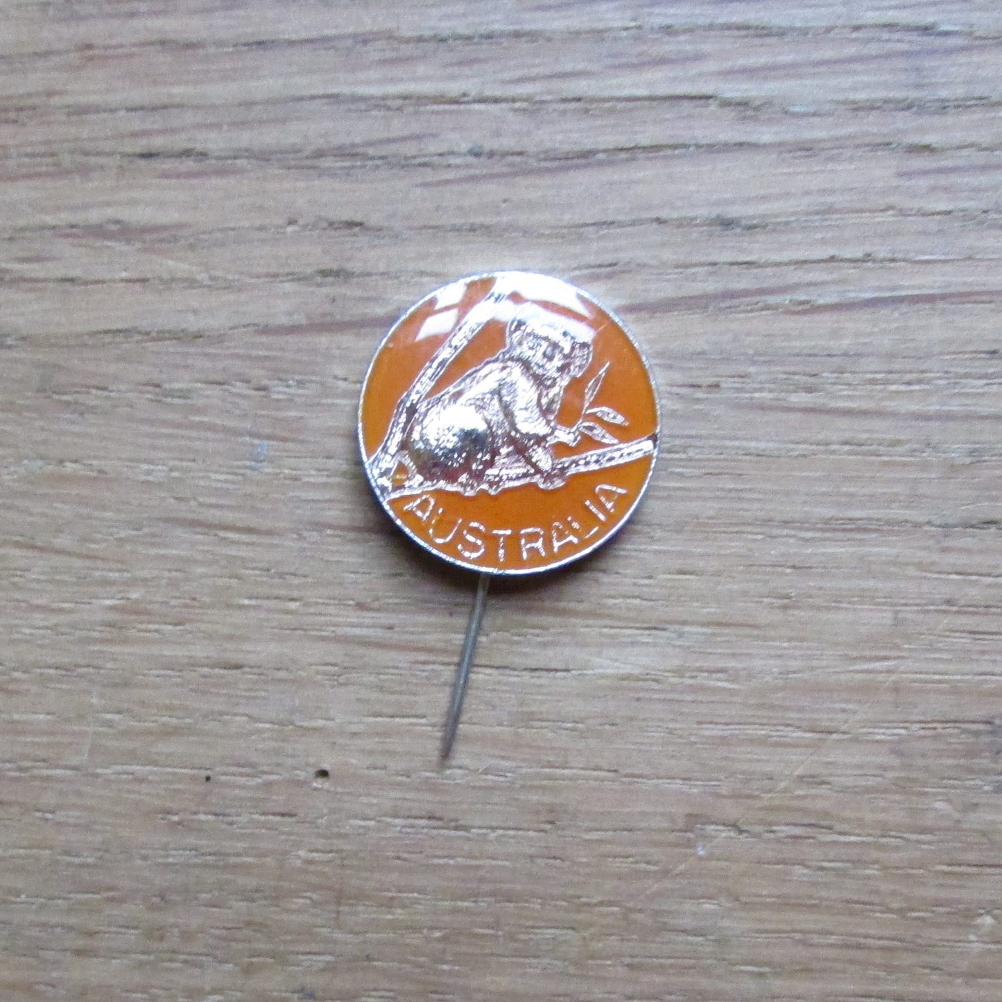 1960s lucite resin Australia Koala souvenir stick pin