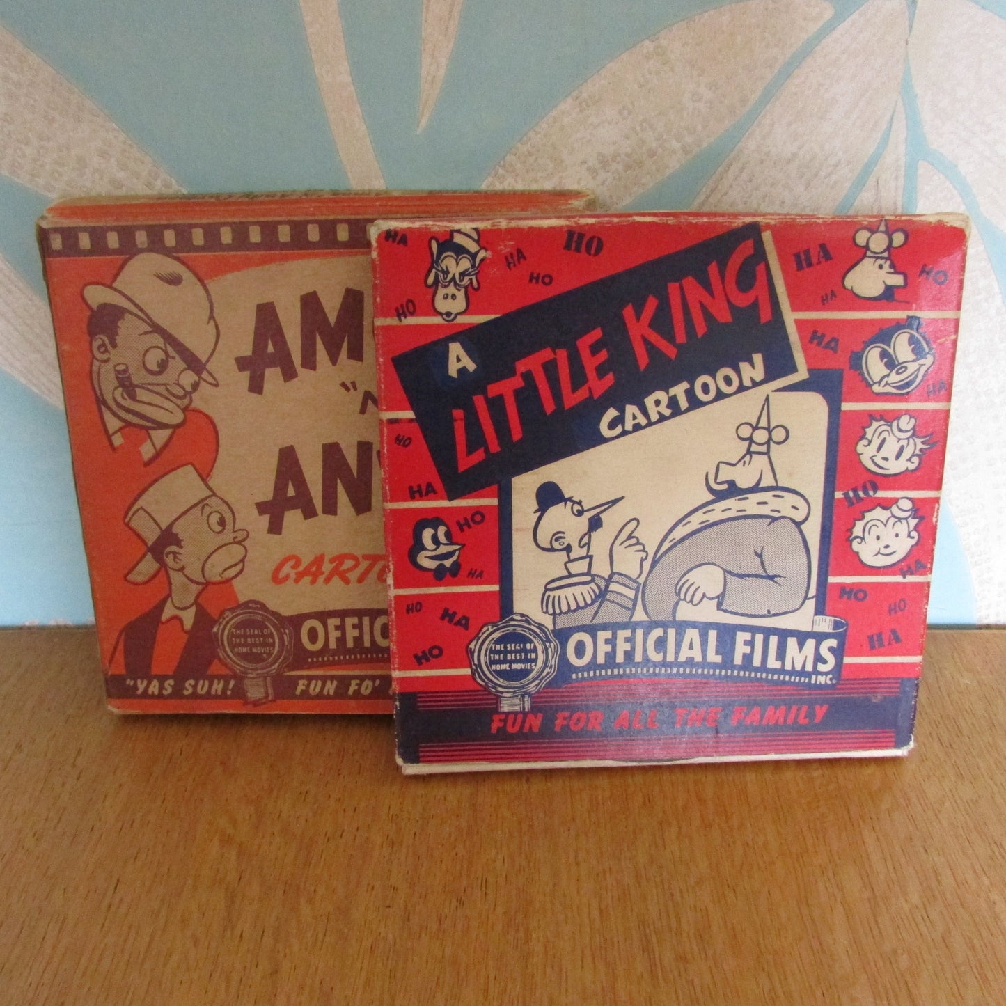 Two 1940s 16mm cartoon home movies: Amos "n" Andy, and A Little King