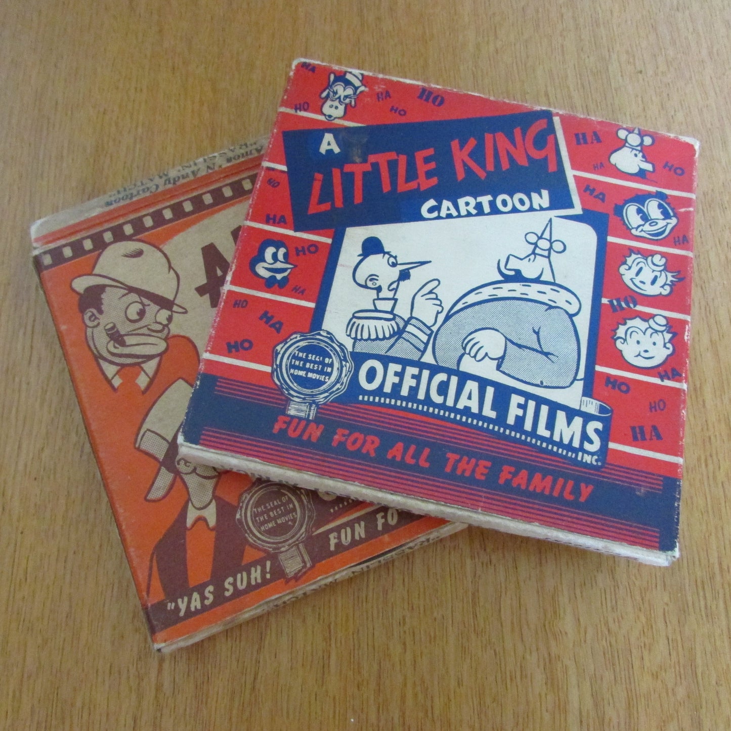 Two 1940s 16mm cartoon home movies: Amos "n" Andy, and A Little King