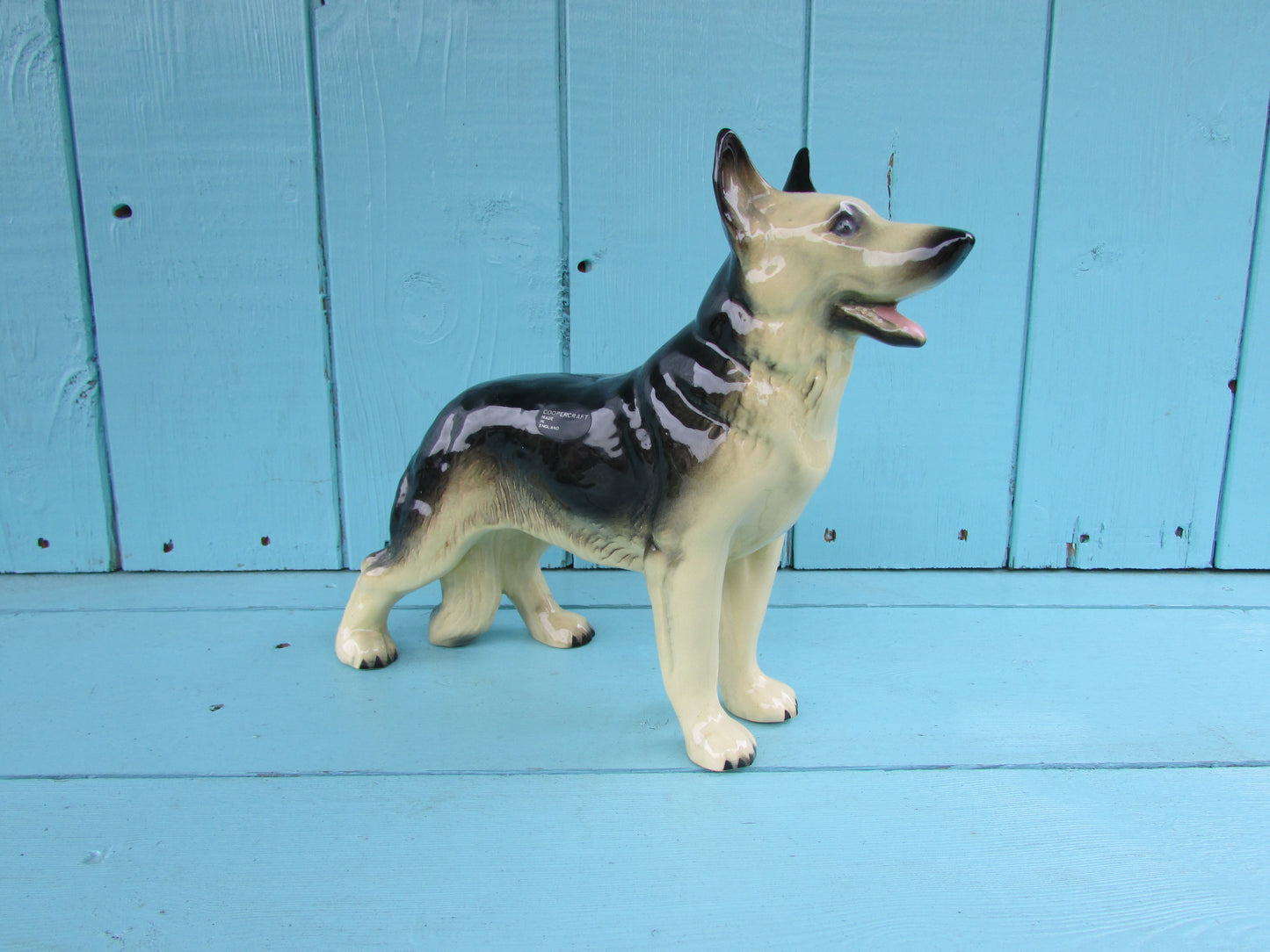 Vintage Coopercraft England ceramic German Shepherd/Alsatian