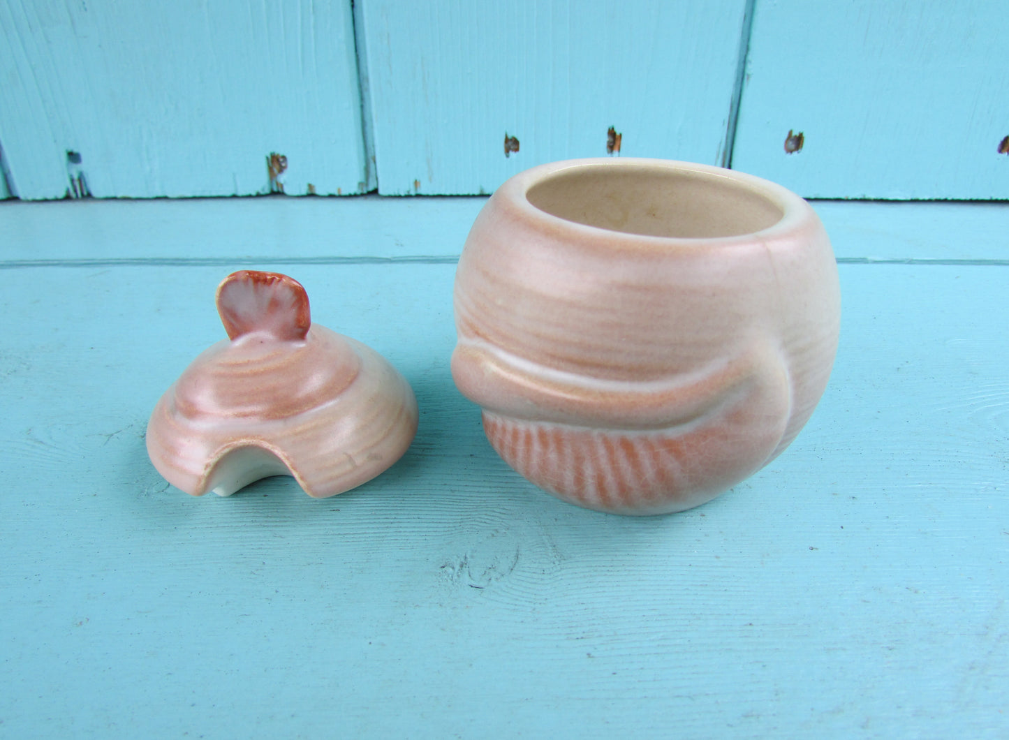 1960s Carlton Ware handpainted Australian Design ceramic shell cruet set