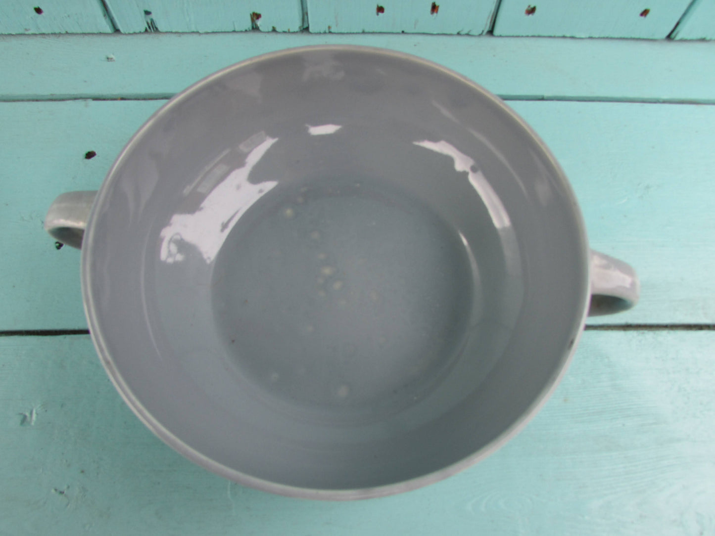 Mid-century grey & white plaid/check tureen