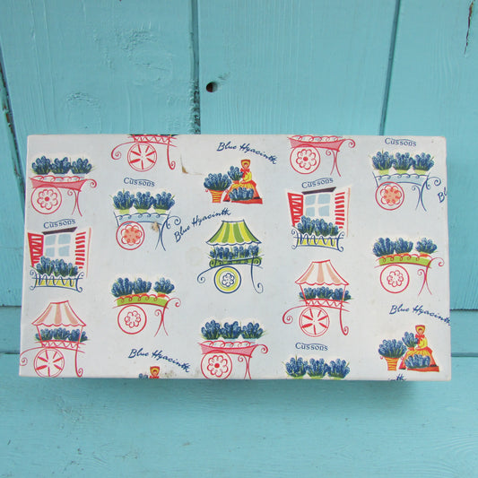 circa. 1960s unused Cussons Blue Hyacinth bath/toiletries gift set, boxed