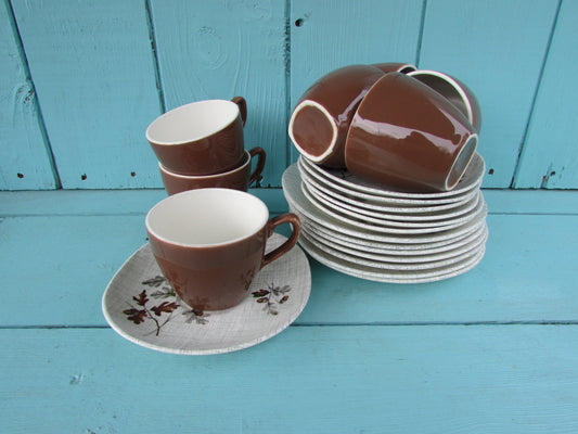 circa. 1965 J&G Meakin Sol 'Boscobel' tea set, rare