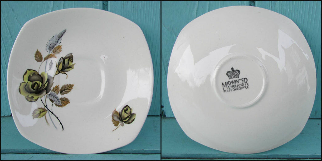 1962 Midwinter Stylecraft 'Brown Rose' tea set