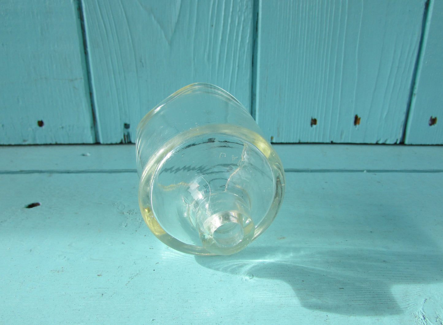 circa. 1950s Pyrex glass pie funnel