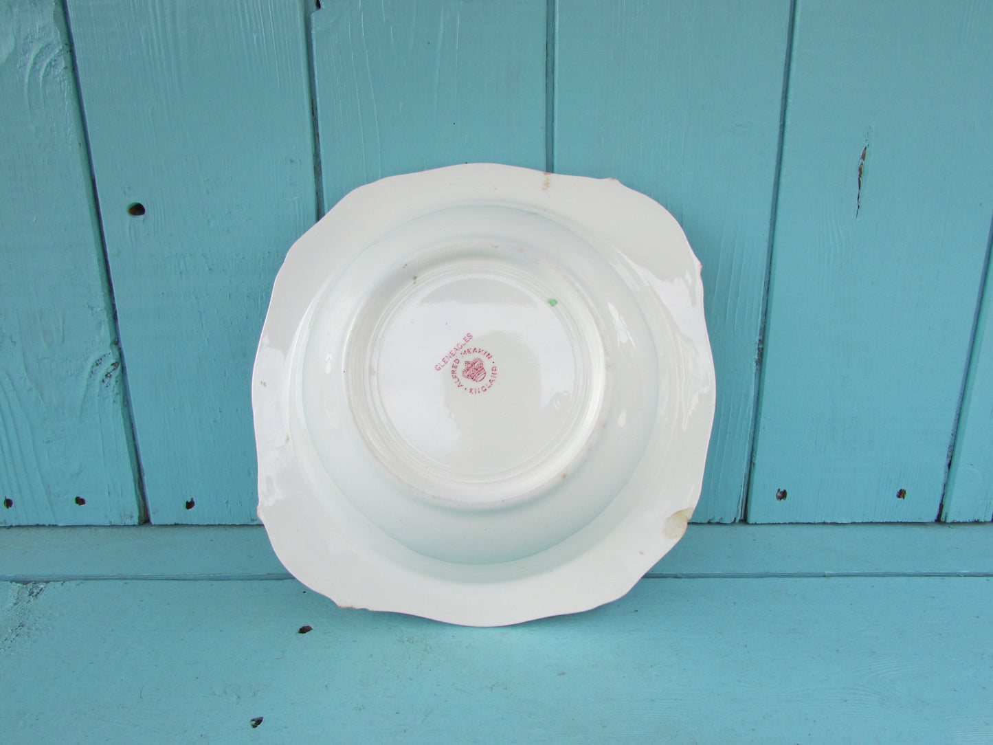 Antique Alfred Meakin Gleneagles hand-painted large bowl