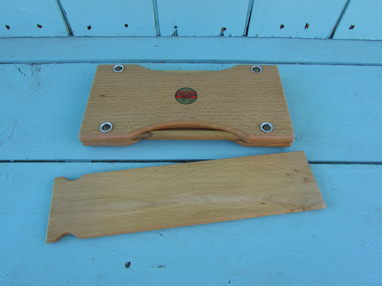 Vintage John Watts hardwood ironing tie press