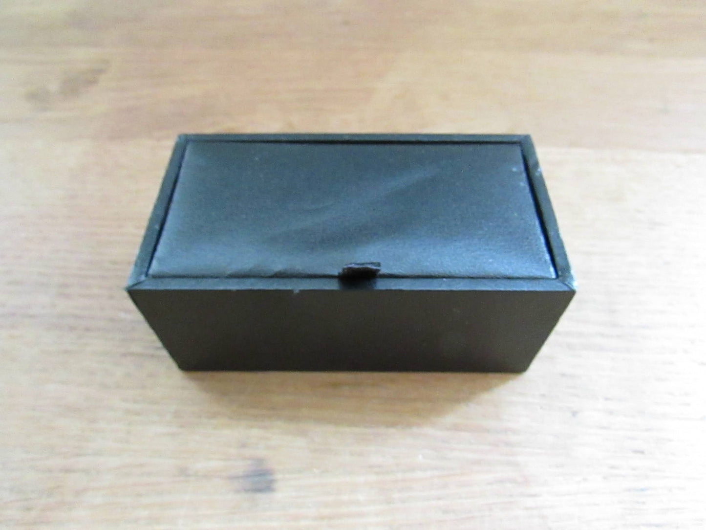 Novelty silver-tone 'Digestive biscuit' cufflinks, boxed