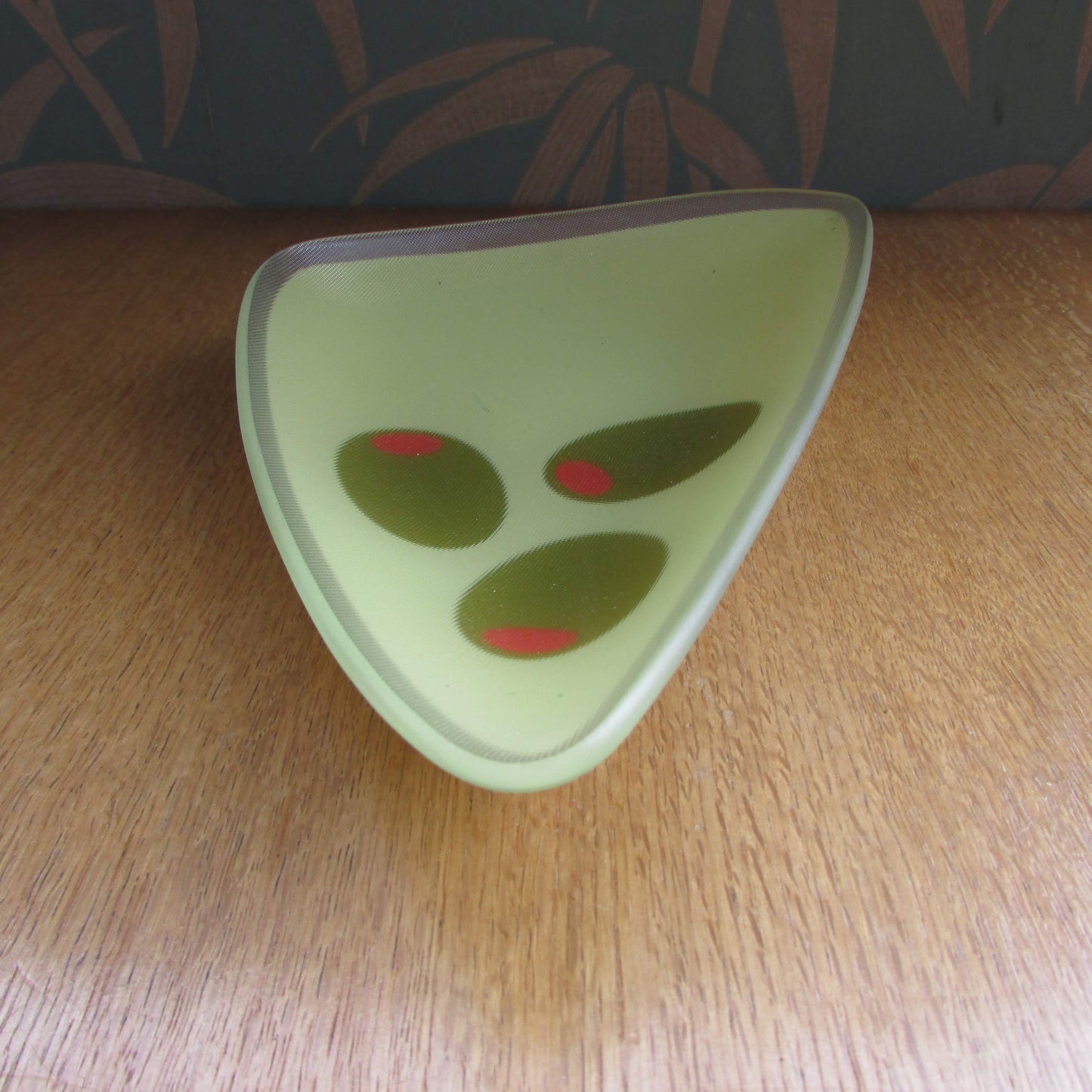 Early 2000s Joseph Joseph ‘Olives’ triangular glass serving dish